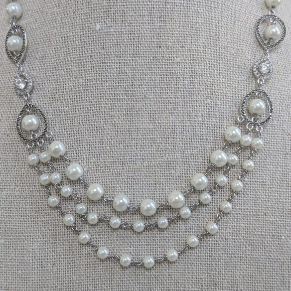 Judith Jack Jewelry - Judith Jack Sterling Silver Pearl Necklace